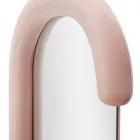 Nástěnné zrcadlo ve tvaru C s MDF rámem potaženým sametem - Michael Viadurini