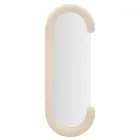 Nástěnné zrcadlo ve tvaru C s MDF rámem potaženým sametem - Michael Viadurini