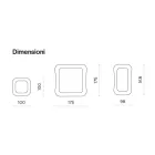 Nástěnné zrcadlo s rámem z taveného skla vyrobené v Itálii - Adored Viadurini