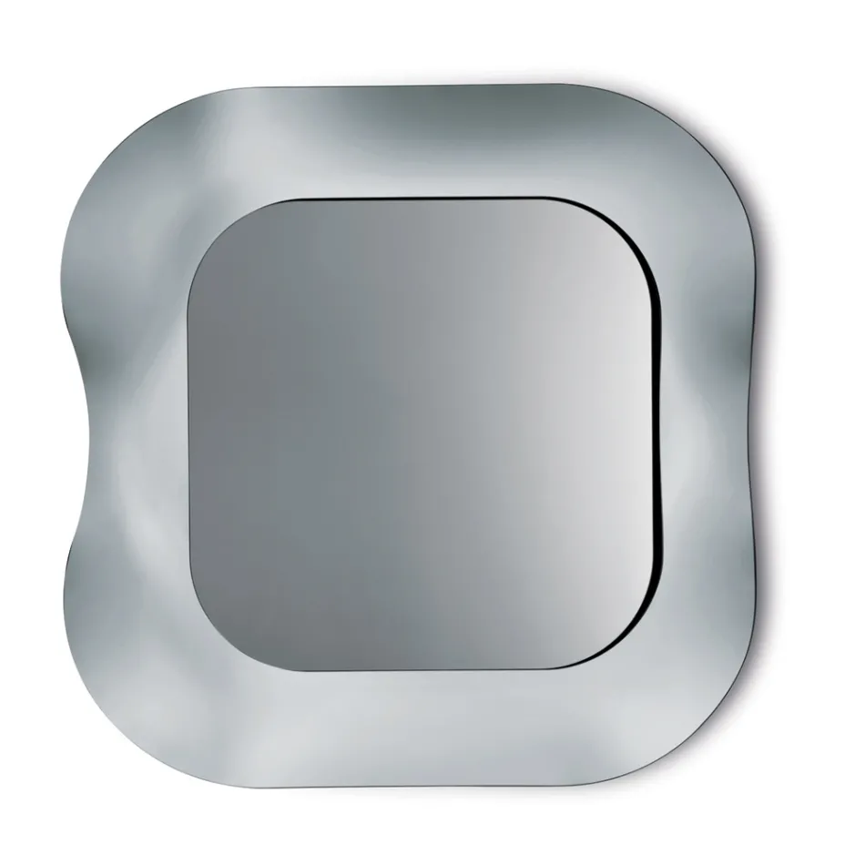 Nástěnné zrcadlo s rámem z taveného skla vyrobené v Itálii - Adored Viadurini