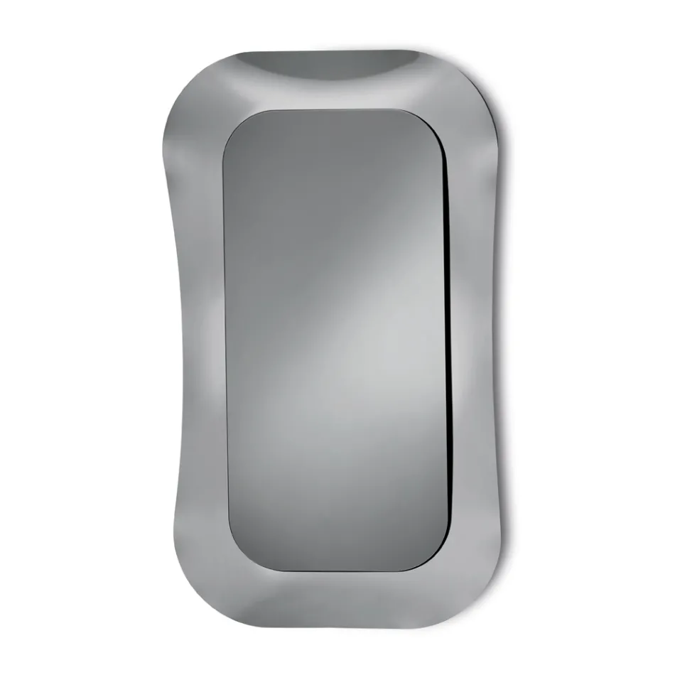 Nástěnné zrcadlo s rámem z taveného skla vyrobené v Itálii - Adored Viadurini