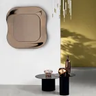 Nástěnné zrcadlo s rámem z taveného skla vyrobené v Itálii - Adored Viadurini