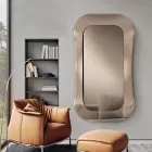 Nástěnné zrcadlo s rámem z taveného skla vyrobené v Itálii - Adored Viadurini