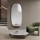 Nástěnné zrcadlo Arabella s rytinami Vyrobeno v Itálii Viadurini