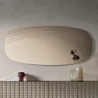 Nástěnné zrcadlo Arabella s rytinami vyrobeno v Itálii Viadurini