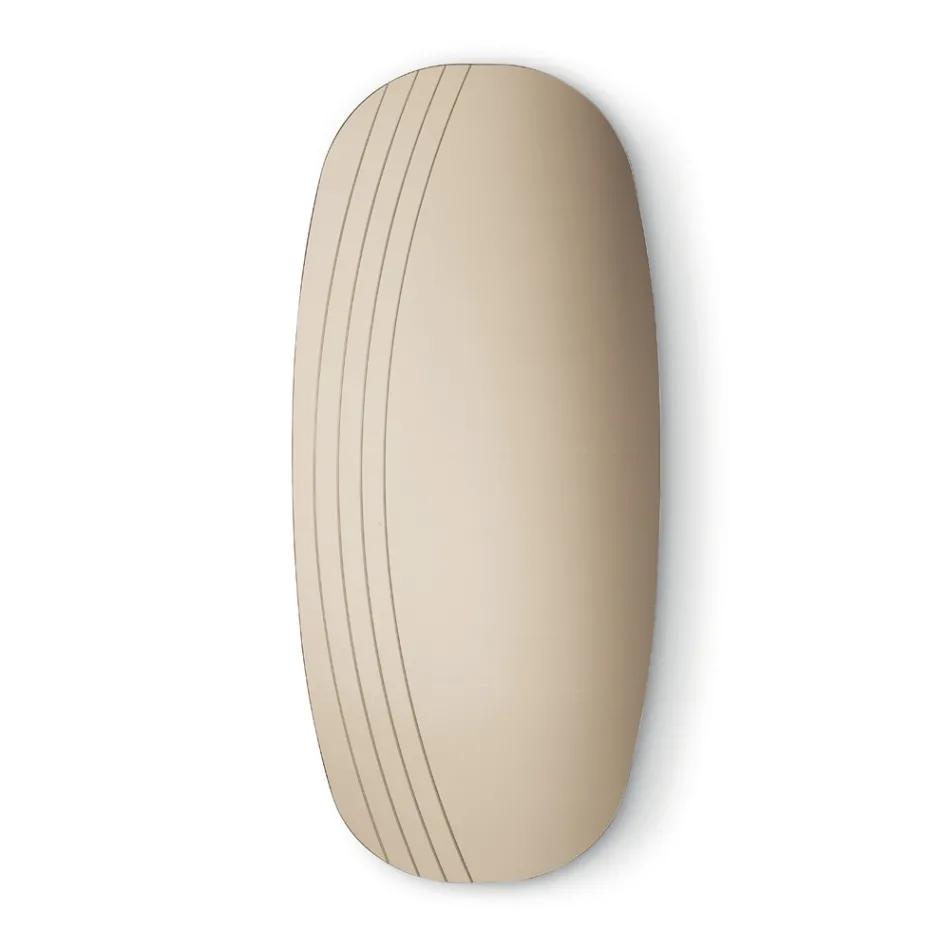 Nástěnné zrcadlo Arabella s rytinami vyrobeno v Itálii Viadurini