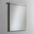 Nástěnné zrcadlo s integrovaným LED světlem z nerezové oceli vyrobené v Itálii - Tuccio