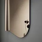 Nástěnné zrcadlo Beniamina s vlnovou stranou, vyrobené v Itálii Viadurini