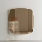 Nástěnné zrcadlo s konstrukcí z černého lakovaného dřeva Made in Italy - Arya Viadurini