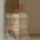 Nástěnné zrcadlo s konstrukcí z černého lakovaného dřeva Made in Italy - Arya Viadurini