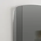 Nástěnné zrcadlo s konstrukcí z černého lakovaného dřeva Made in Italy - Arya Viadurini