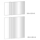 Nástěnné zrcadlo s bočním řezem ve tvaru V Made in Italy - Spirit Viadurini