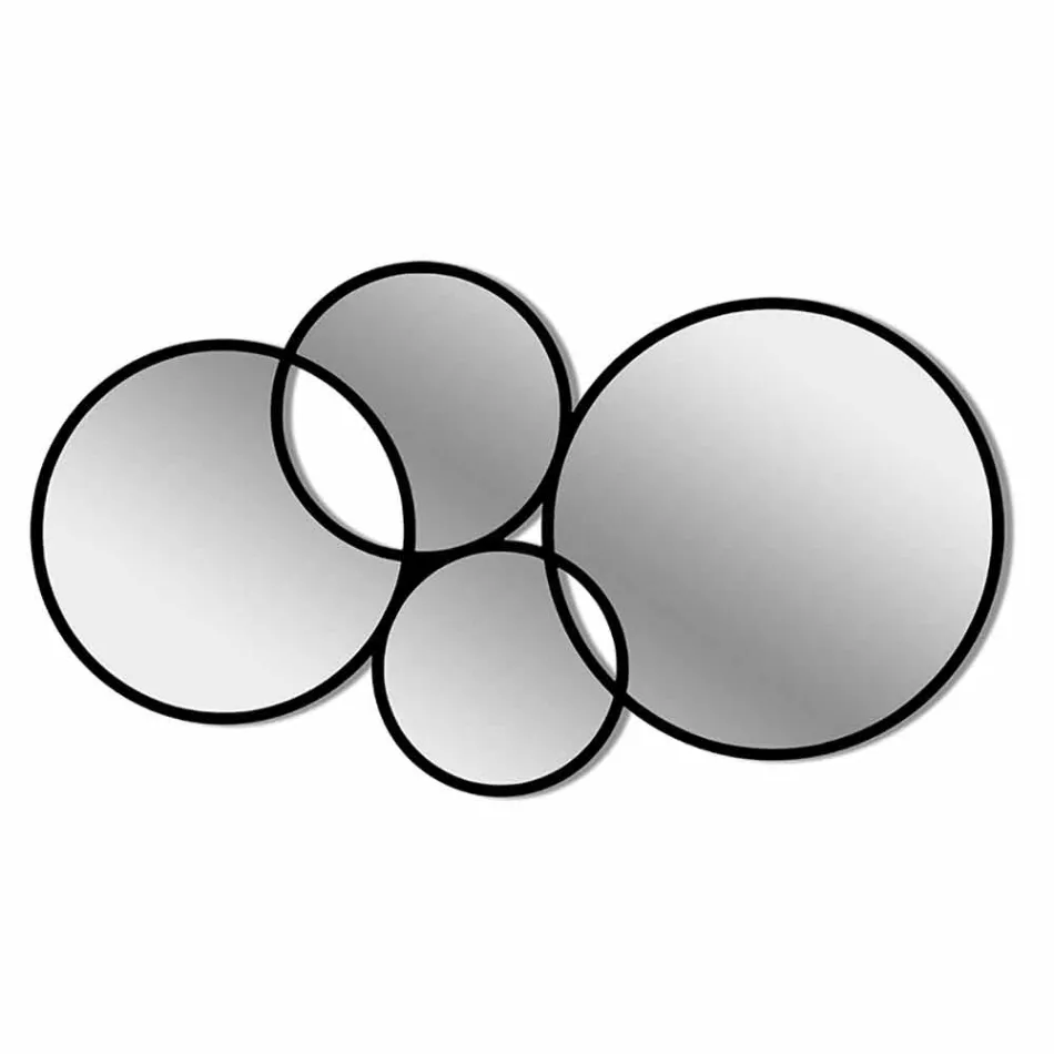 Prstencové moderní designové zrcadlo barevné provedení - syntéza Viadurini