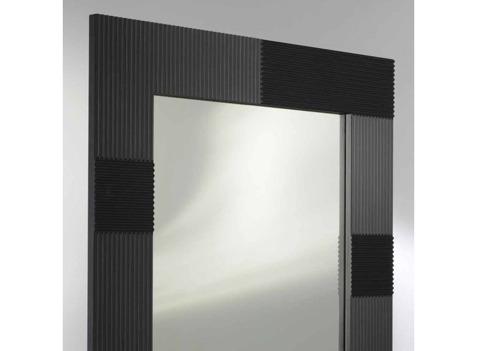 Moderní design zeď zrcadlo s rámem zdobený Thalia Viadurini
