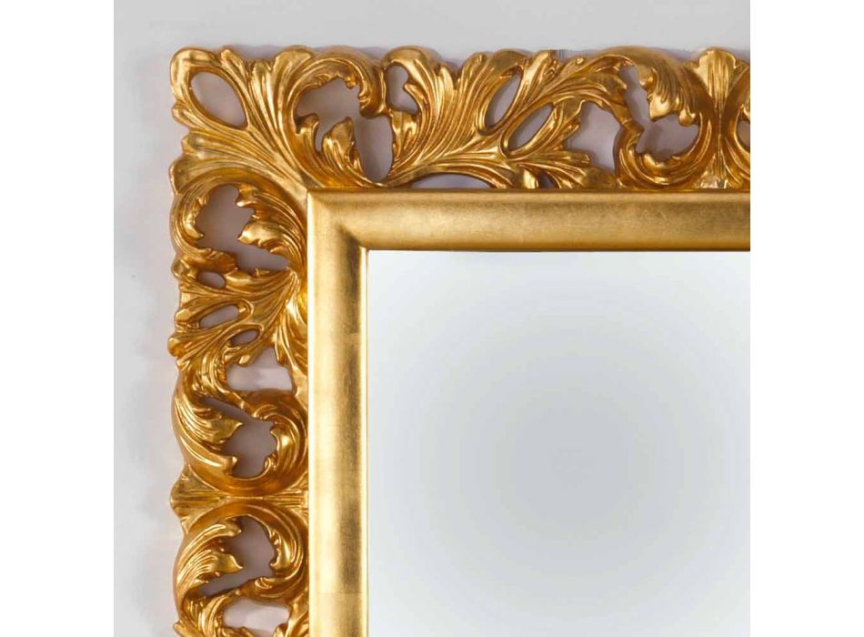 Zrcadlo designu zlatem cílové stěny Gudin, 108x87 cm Viadurini