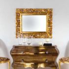 Zrcadlo designu zlatem cílové stěny Gudin, 108x87 cm Viadurini