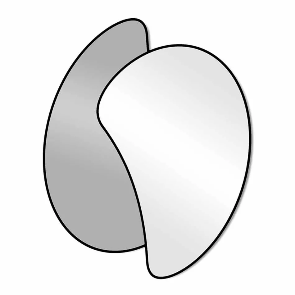 Velké designové nástěnné zrcadlo s moderním barevným povrchem - Mantra Viadurini