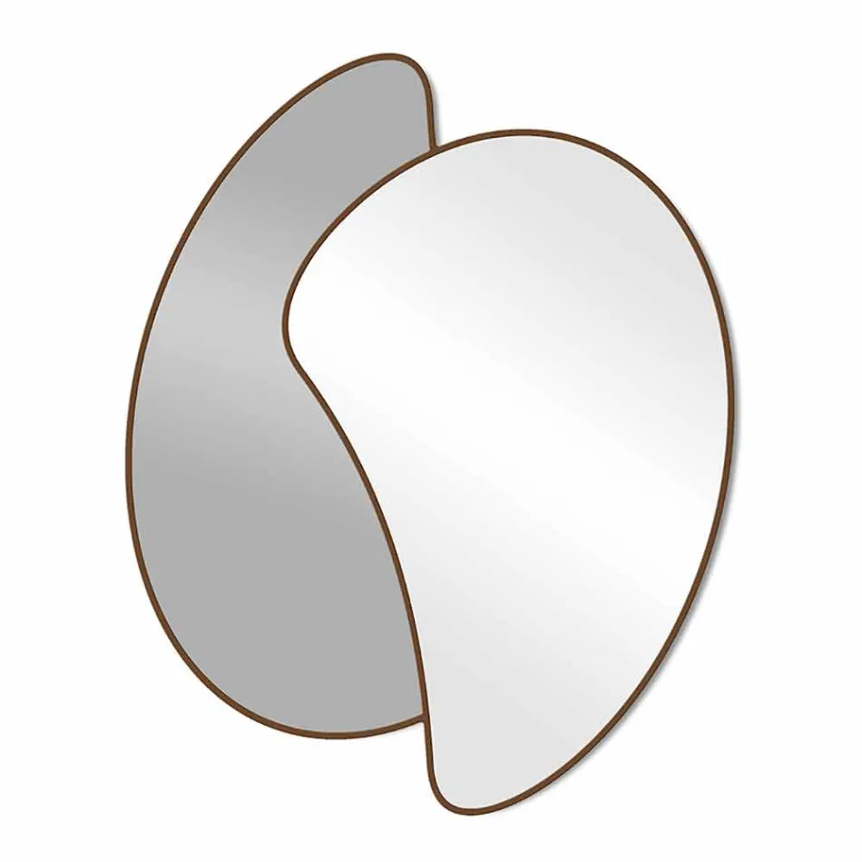 Velké designové nástěnné zrcadlo s moderním barevným povrchem - Mantra Viadurini