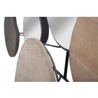 Nástěnné zrcadlo v moderním designu ze dřeva a železa - Ortensio Viadurini