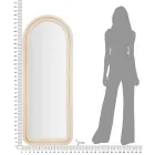 Nástěnné zrcadlo MDF potažené sametem s klenutým vrcholem - Jessica Viadurini