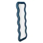 Nástěnné zrcadlo z MDF potažené sametem s vlnovkami - Sheldon Viadurini