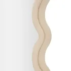Nástěnné zrcadlo z MDF potažené sametem s vlnovkami - Sheldon Viadurini