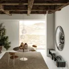 Nástěnné zrcadlo ze zakřiveného konvexního skla v různých povrchových úpravách – lehké Viadurini