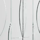 Modulární nástěnné zrcadlo s dřevěnou konstrukcí Made in Italy - Saetta Viadurini