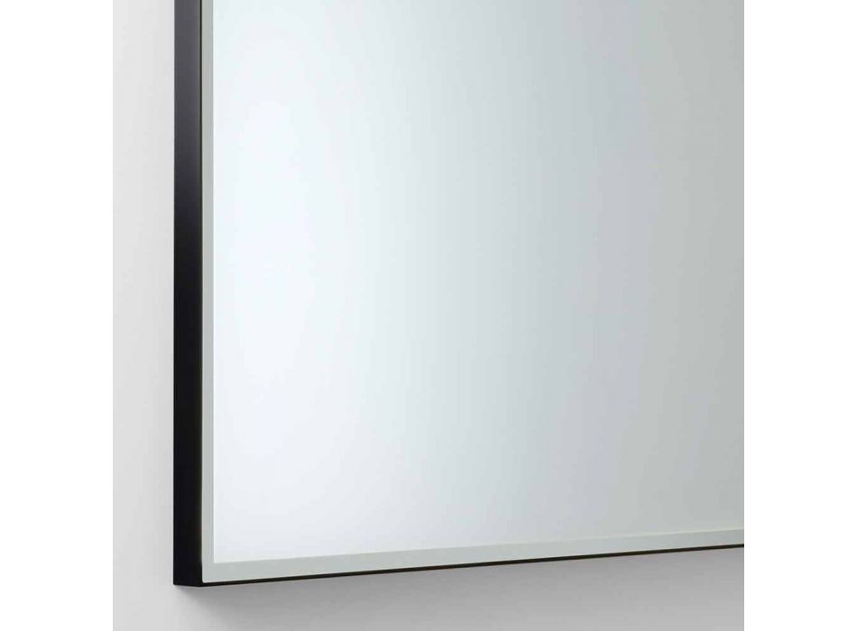 Čtvercové nástěnné zrcadlo s rámem z matného skla vyrobené v Itálii - Mirro Viadurini