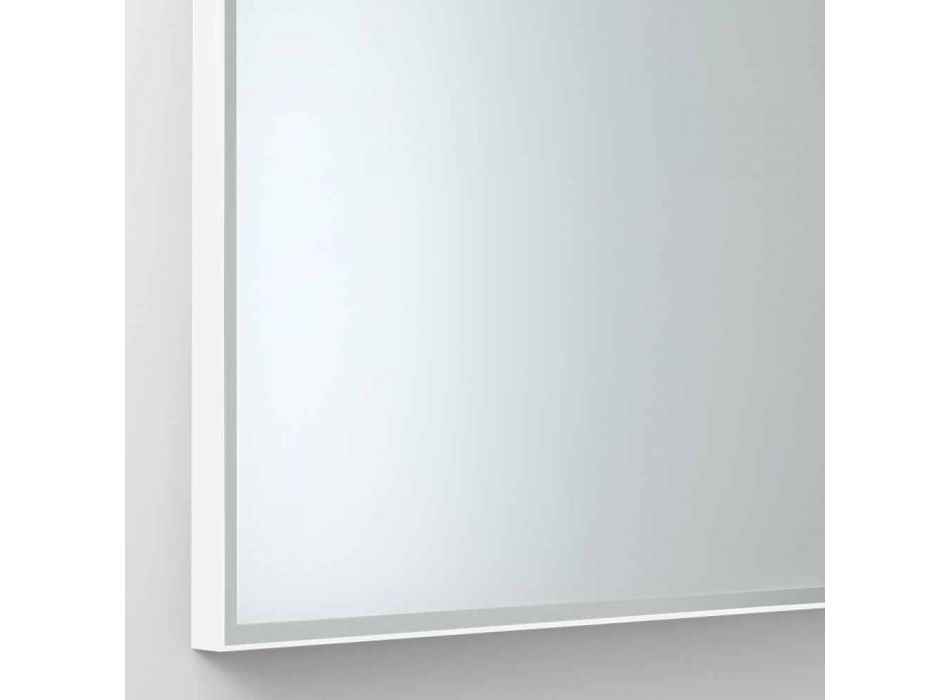 Čtvercové nástěnné zrcadlo s rámem z matného skla vyrobené v Itálii - Mirro Viadurini