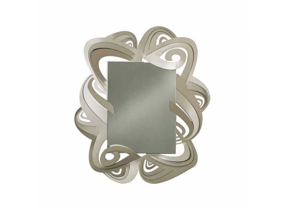 Moderní obdélníkové železné nástěnné zrcadlo vyrobené v Itálii - Penny Viadurini