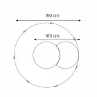 Kulaté nástěnné zrcadlo se satelitem, který se otáčí o 360 ° V Itálii - Shaki Viadurini