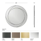 Kulaté nástěnné zrcadlo s dřevěnou konstrukcí Made in Italy - Navona Viadurini