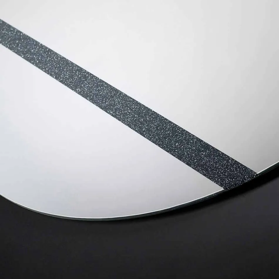 Kulatá stěna se zrcadlem moderní design 100% Made in Italy Athos Viadurini