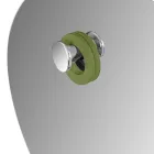 Kulaté nástěnné zrcadlo zkosený jednoduchý design Made in Italy - Odile Viadurini