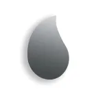 Nástěnné zrcadlo Aurelia ve tvaru kapky, vyrobené v Itálii Viadurini