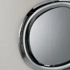 Tvarované nástěnné zrcadlo se zakřiveným rámem vyrobené v Itálii - Babila Viadurini