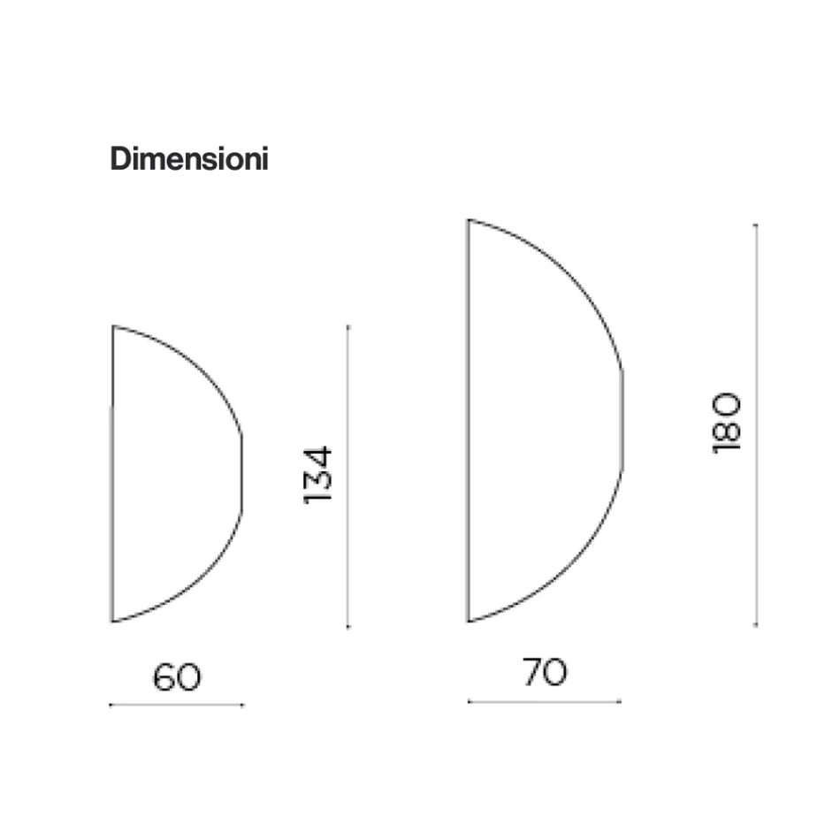 Tvarované nástěnné zrcadlo vyrobené v Itálii - Alfonsa Viadurini