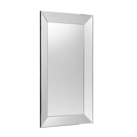 Obdélníkové dekorativní nástěnné zrcadlo se skleněným rámem - diamant Viadurini