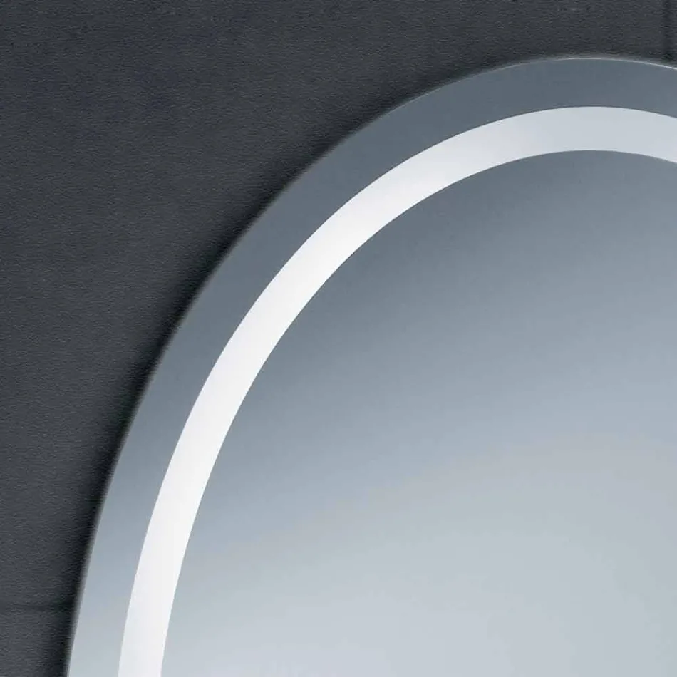 Zrcadlo moderní design s LED osvětlením vanou Čistá Viadurini