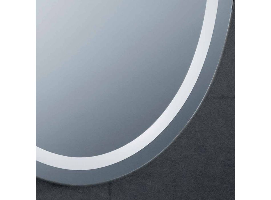 Zrcadlo moderní design s LED osvětlením vanou Čistá Viadurini