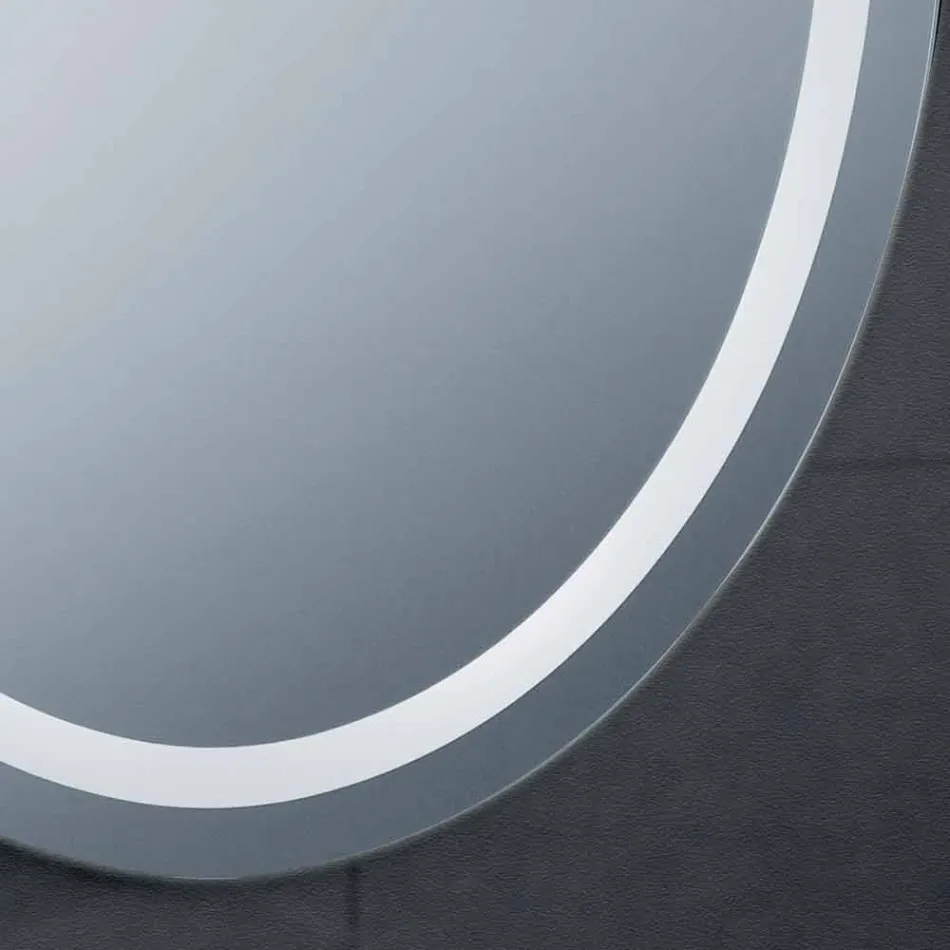 Zrcadlo moderní design s LED osvětlením vanou Čistá Viadurini