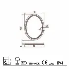 Zrcadlo moderní design s LED osvětlením vanou Čistá Viadurini