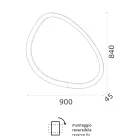 Nepravidelné zrcadlo s podsvícením vyrobené v Itálii - Ride Viadurini