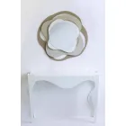 Moderní designové zrcadlo z trojbarevné železné zdi vyrobené v Itálii - Gertrude Viadurini