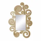 Moderní nástěnné zrcadlo v barevné železo vyrobené v Itálii - Tiziano Viadurini