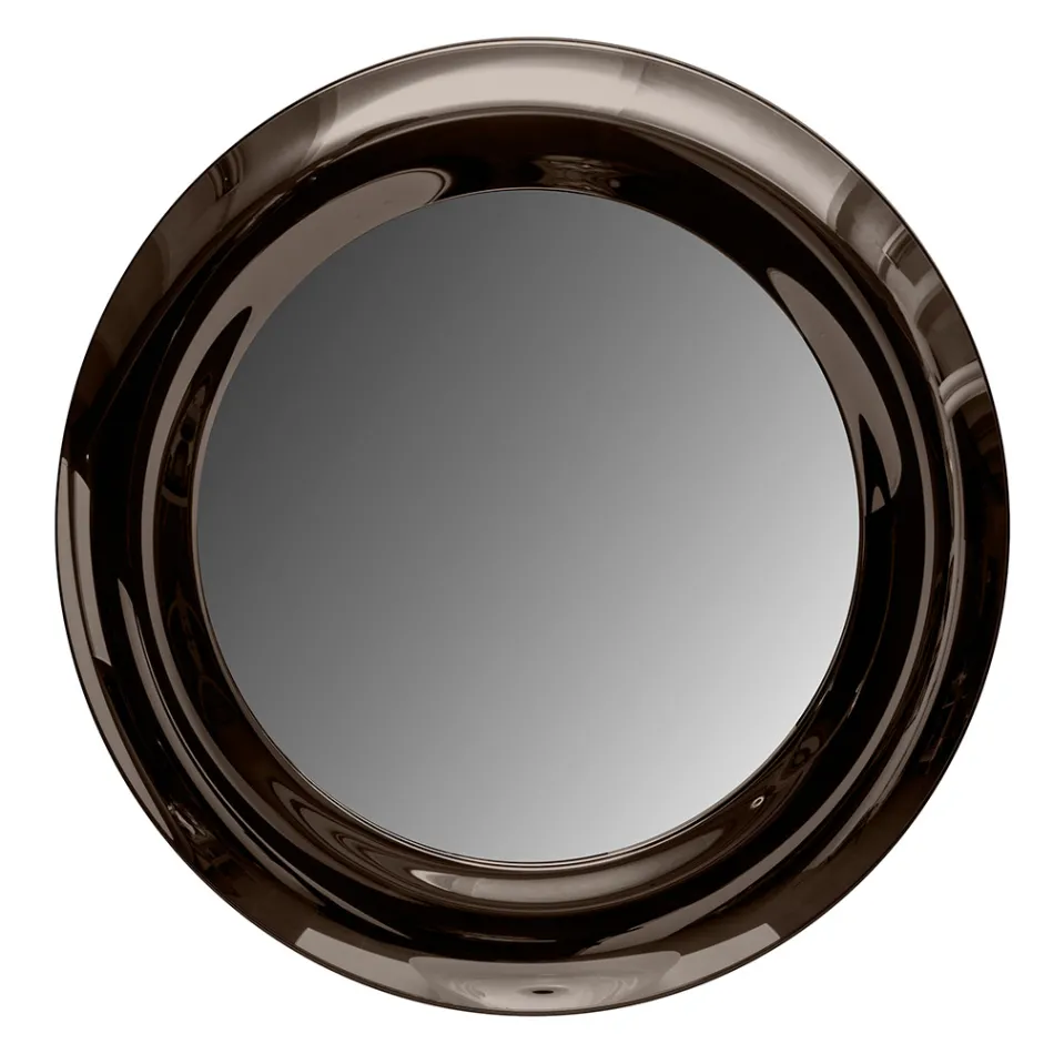 Zakřivené skleněné zrcadlo s podsvícenými LED světly - Excelsior Viadurini