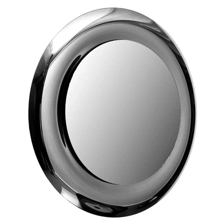 Zakřivené skleněné zrcadlo s podsvícenými LED světly - Excelsior Viadurini