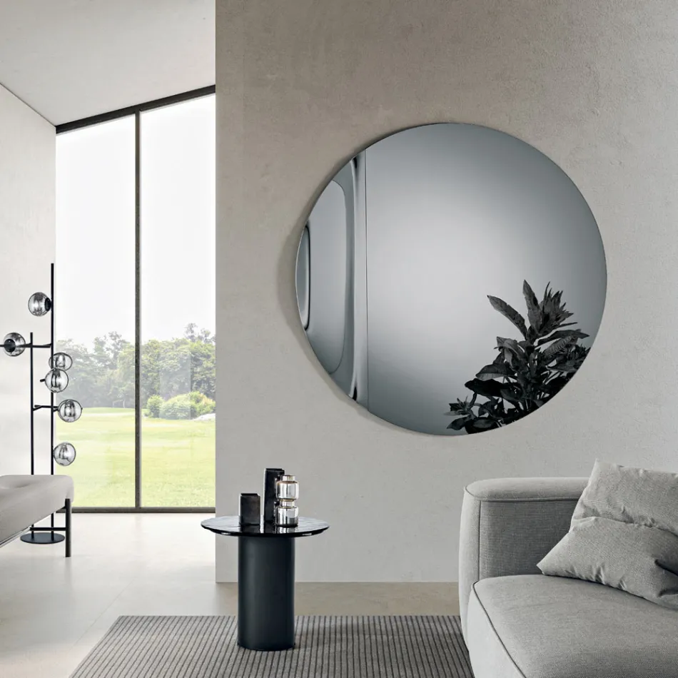 Zrcadlo z taveného skla Wave vyrobené v Itálii - Candida Viadurini