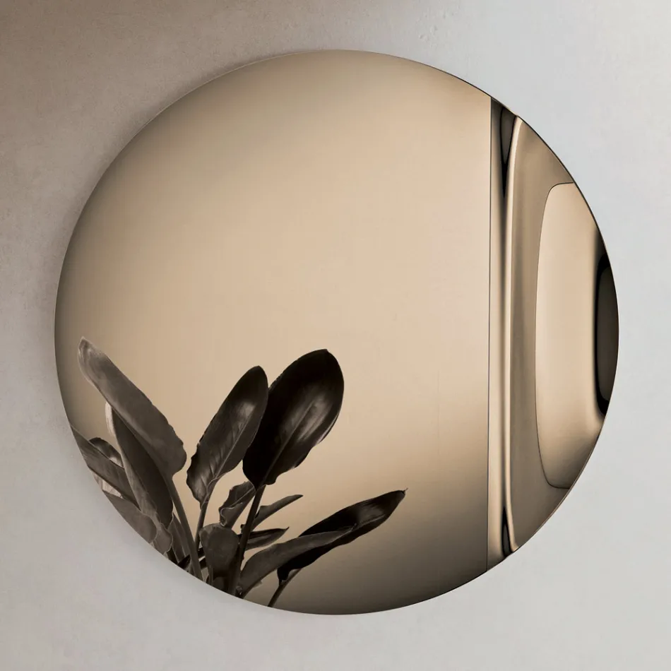 Zrcadlo z taveného skla Wave vyrobené v Itálii - Candida Viadurini